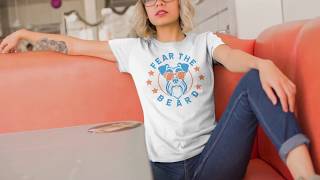 Video Mockup For T-Shirt Design | T-Shirt Design With Model | Model Wearing T-Shirt | T-Shirt Design