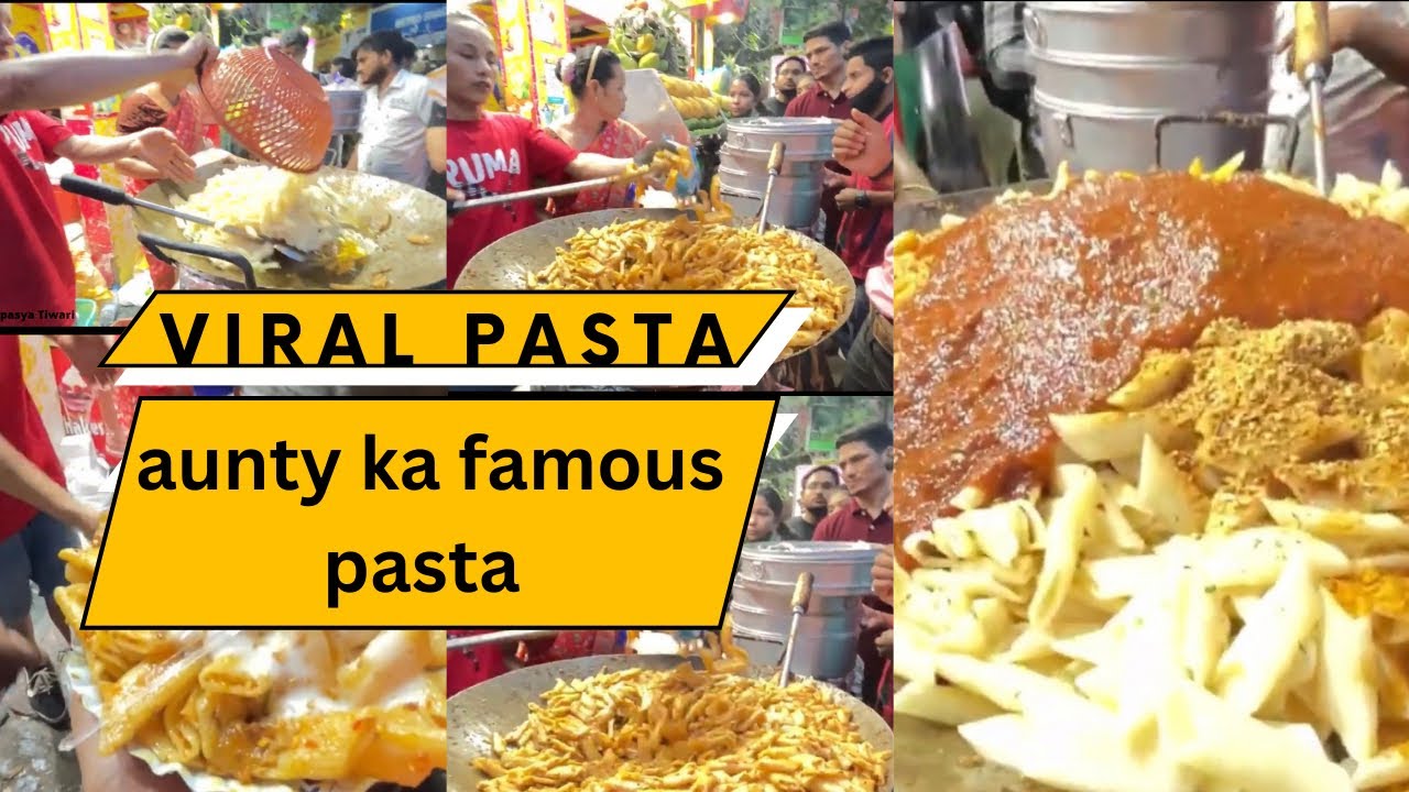 Aunty ka famous Desi pasta Delhi Street food Karol bagh famous food