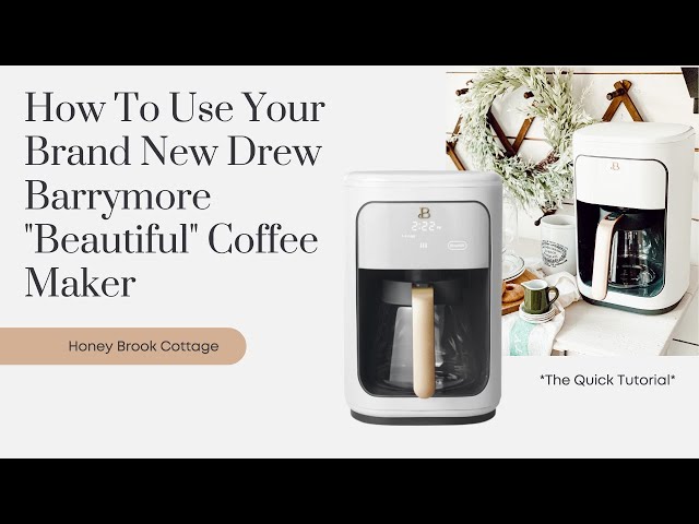 Drew Barrymore 19027 Beautiful 14 Cup Programmable Touchscreen Coffee Maker