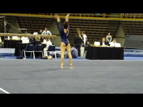 Sarah Schmidt- floor Illinois gymnastics @ Iowa