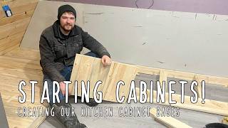 Starting Kitchen Cabinets - Building the base framing
