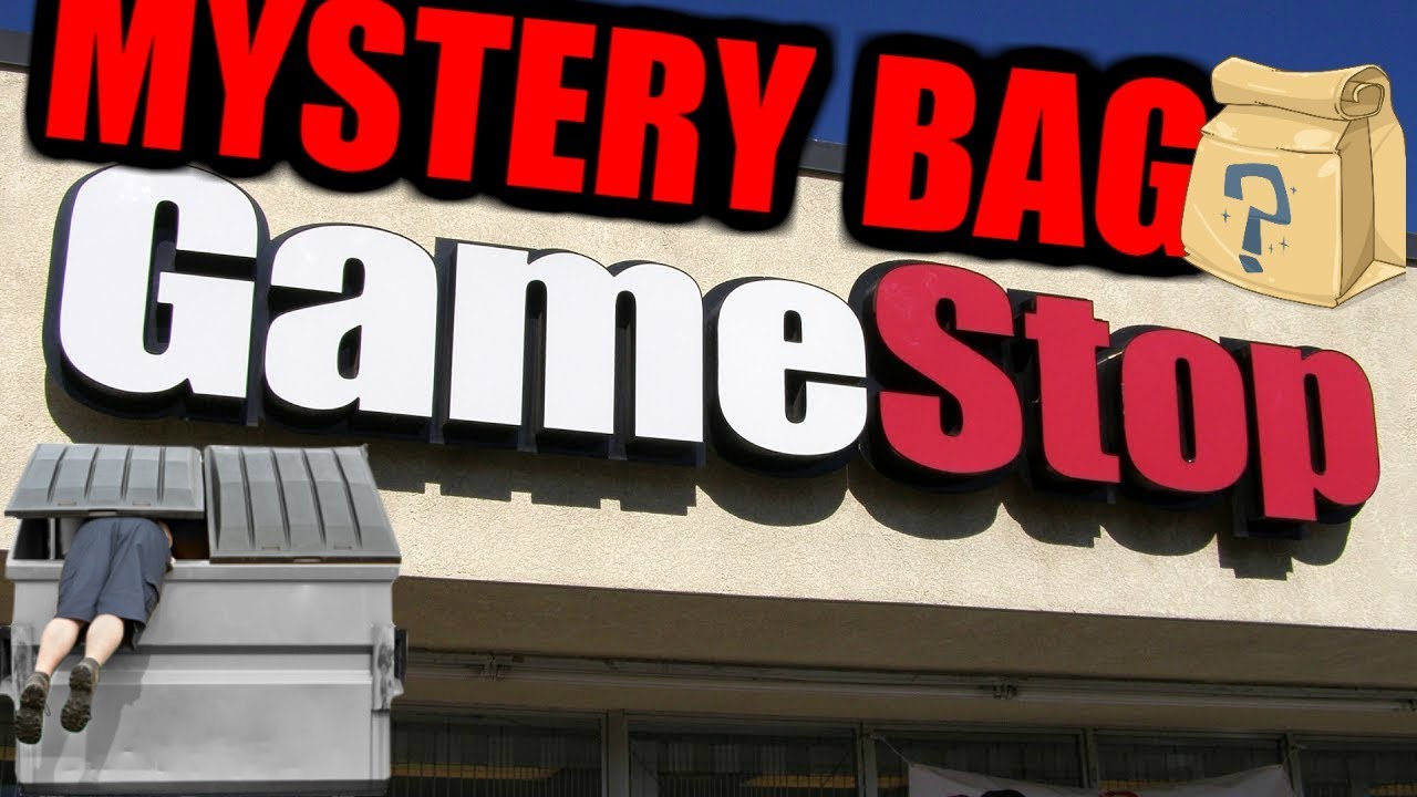 MYSTERY BAG FOUND!!! Gamestop Dumpster Dive Night 744 YouTube