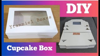 DIY CUPCAKE BOX | HANDMADE CUPCAKE BOX | HANDCRAFTED PASTRY BOX