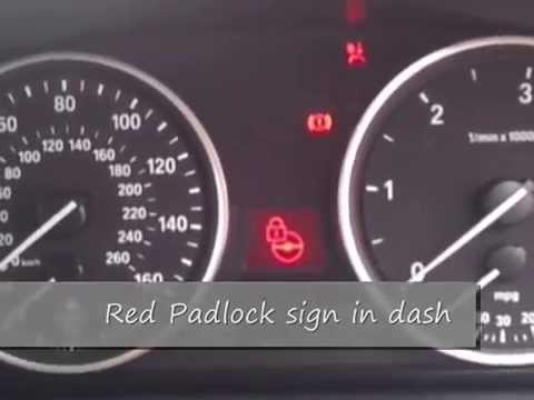 Bmw 1 series electric steering wheel lock fault #1