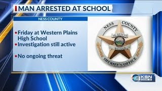 Man arrested after investigation leads authorities to west Kansas high school