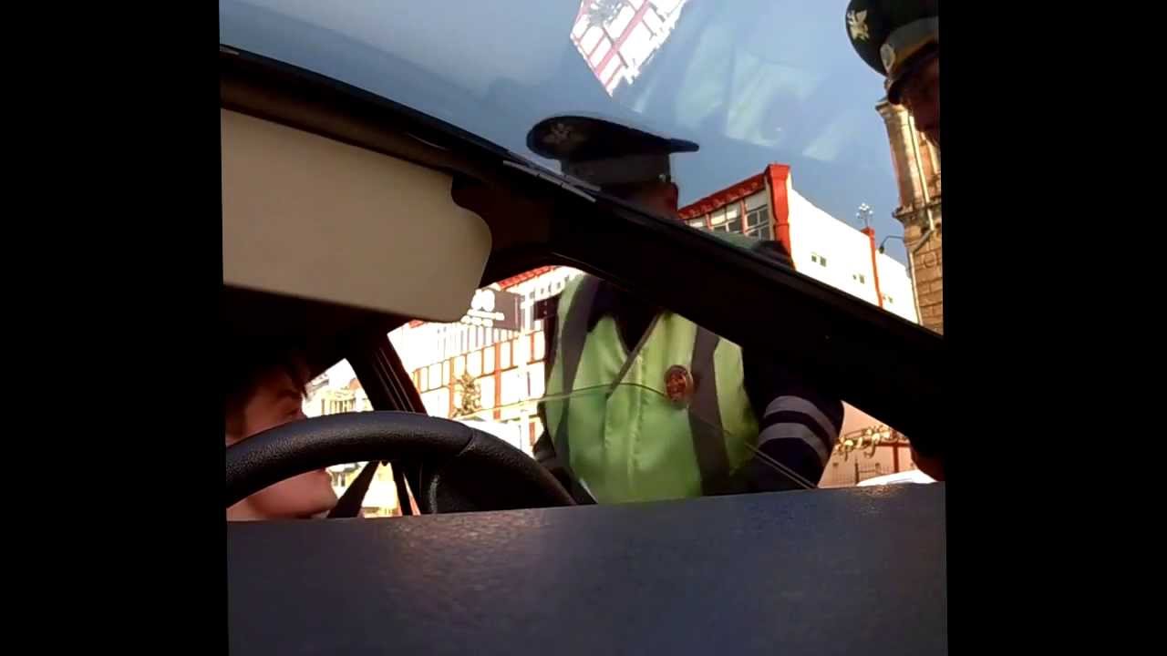 ДПС. Развод на "не пропустил пешехода". Курск.