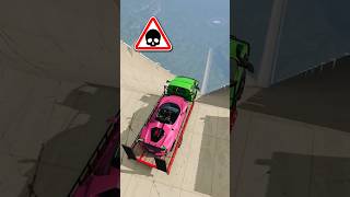 FLATBED TRUCK VS MEGA RAMP 🔥 Cars, Trucks and Buses Extreme Jump Stunts Best Crashes Game Simulator