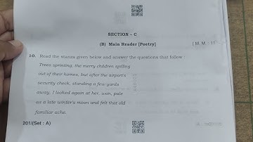 HBSE Class 12 English | Answer Key of Set A, B, C, D. | March 15 2023 | Solved with Explanation.