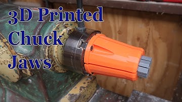 3D Printed Chuck Jaws - Wood Lathe Collet System