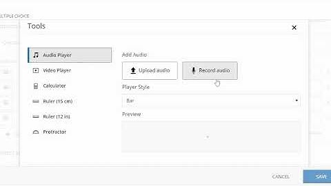 Adding Audio to a Schoology Assessment question