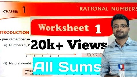 D.A.V. Math | Class VII | Ch 1 | Worksheet 1, All Sums | Part 2 | In English | By Art Of Mathematica