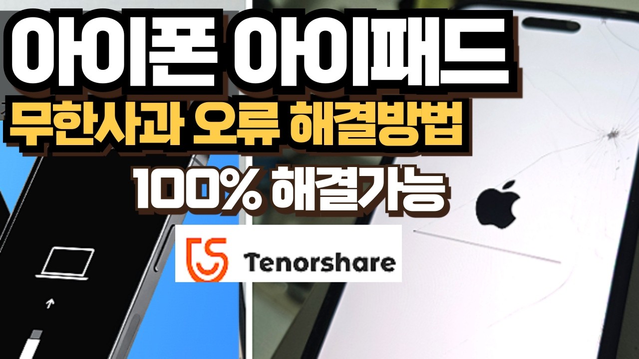 아이폰 아이패드 무한복구 무한사과 iOS 시스템 문제 해결 방법 테너쉐어 레이붓 ReiBoot를 활용한 iOS 업그레이드 & 다운그레이드