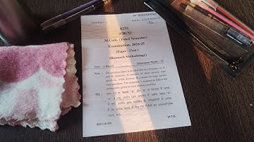 M.COM THIRD SEMESTER PAPER 1 RESEARCH METHODOLOGY| KUMAUN UNIVERSITY NAINITAL #mcom #exam #pyq #2025