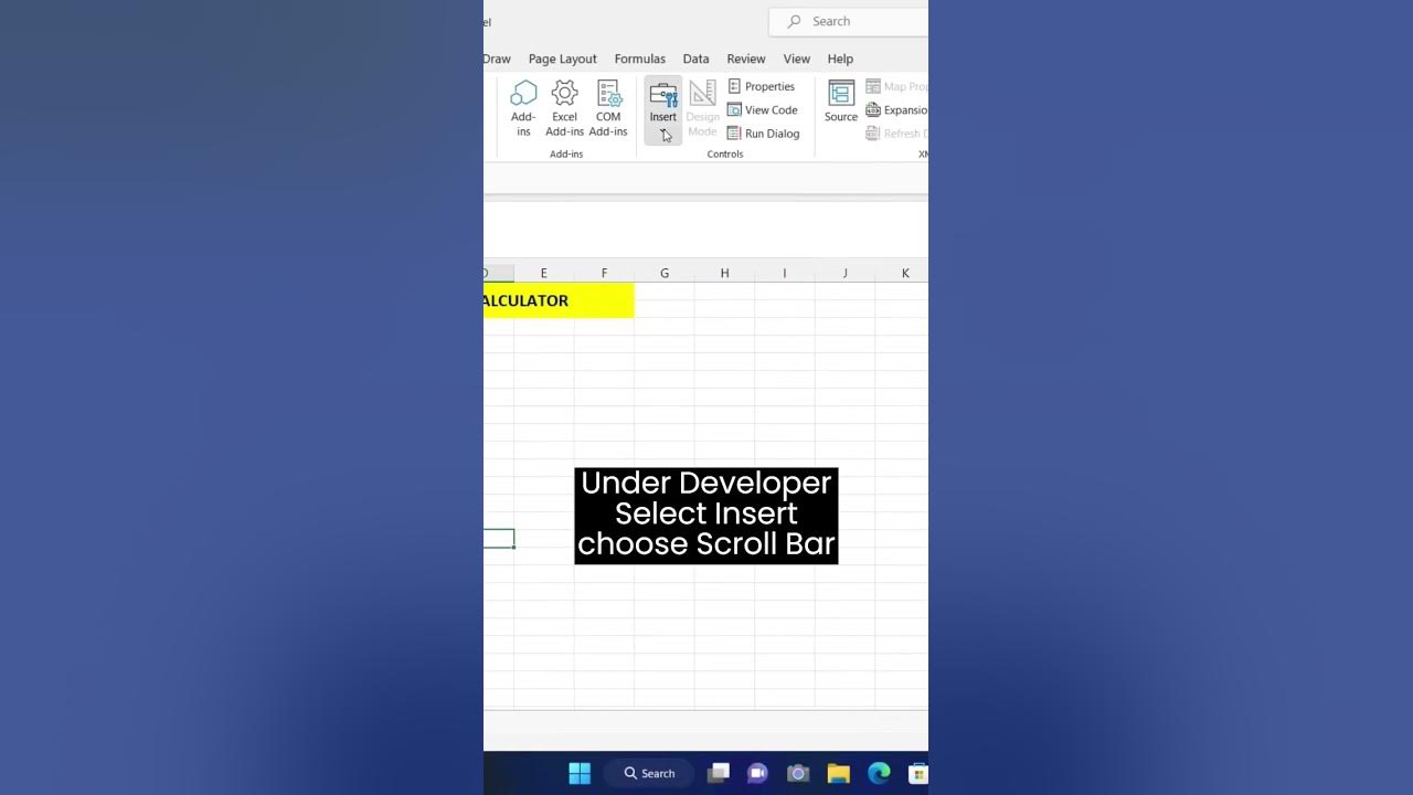 How to add scroll bar in excel our pro tip shorts excel trending