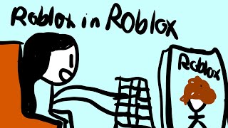 playing Roblox but i play roblox in the game?! 💀🧐🤯