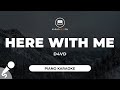 Here With Me D4vd Piano Karaoke 