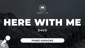 Here With Me - d4vd (Piano Karaoke)
