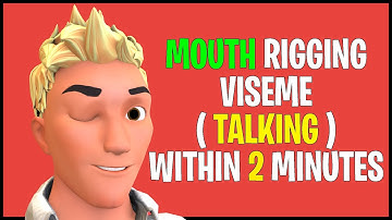 Blender Mouth Rigging ( Viseme Talking ) | Shapekey Mouth Rig Tutorial