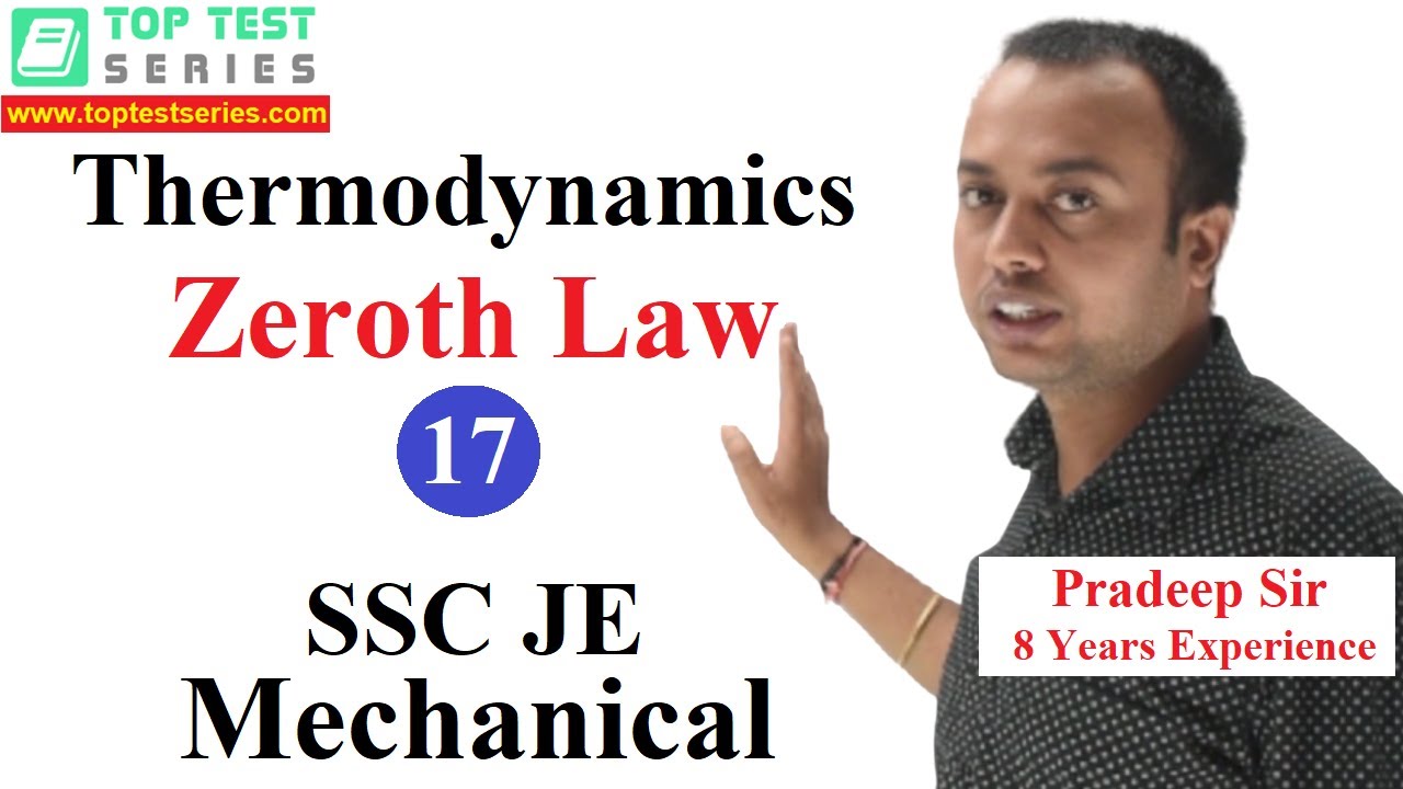 Zeroth Law of Thermodynamics in Hindi SSC JE Classes- 17 Mechanical ...