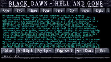 AMIGA MANUAL BLACK DAWN II HELL AND GONE Legions of Dawn AMOS 1995 Black Dragon F1 Licenceware LW HD