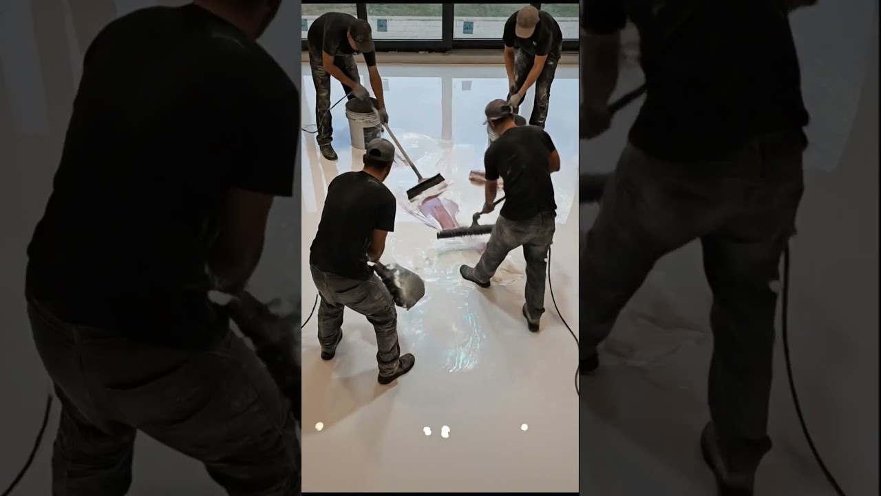 World’s Most Luxurious Pearl Epoxy Floor