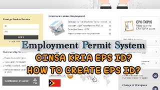 Oinsa kria EPS ID? | How to create EPS ID? EPS ID KOREA.
