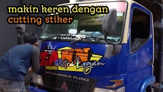 cutting stiker keren mitsubishi canter...!!