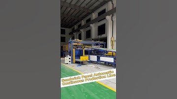 Sandwich Panel Automatic Continuous Production Line.#productionline #factory #manufacturing