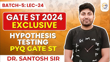 GATE STATISTICS 2025 | Hypothesis Testing PYQ GATE ST | Mathstats :8810409392