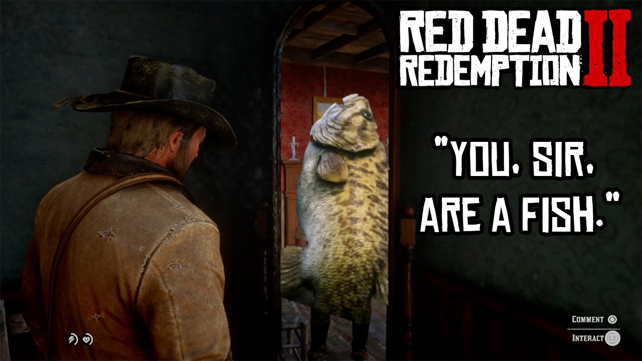 Replacing Arthur's Mirror Dialogue With His Fishing Dialogue Red Dead