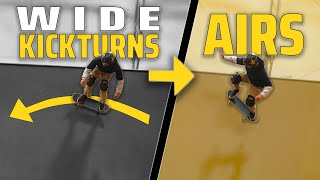 Using Wide Kickturns to Learn Airs