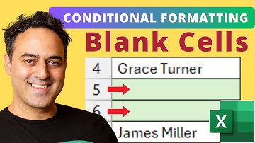 Highlighting Blank Cells in Microsoft Excel Using Conditional Formatting