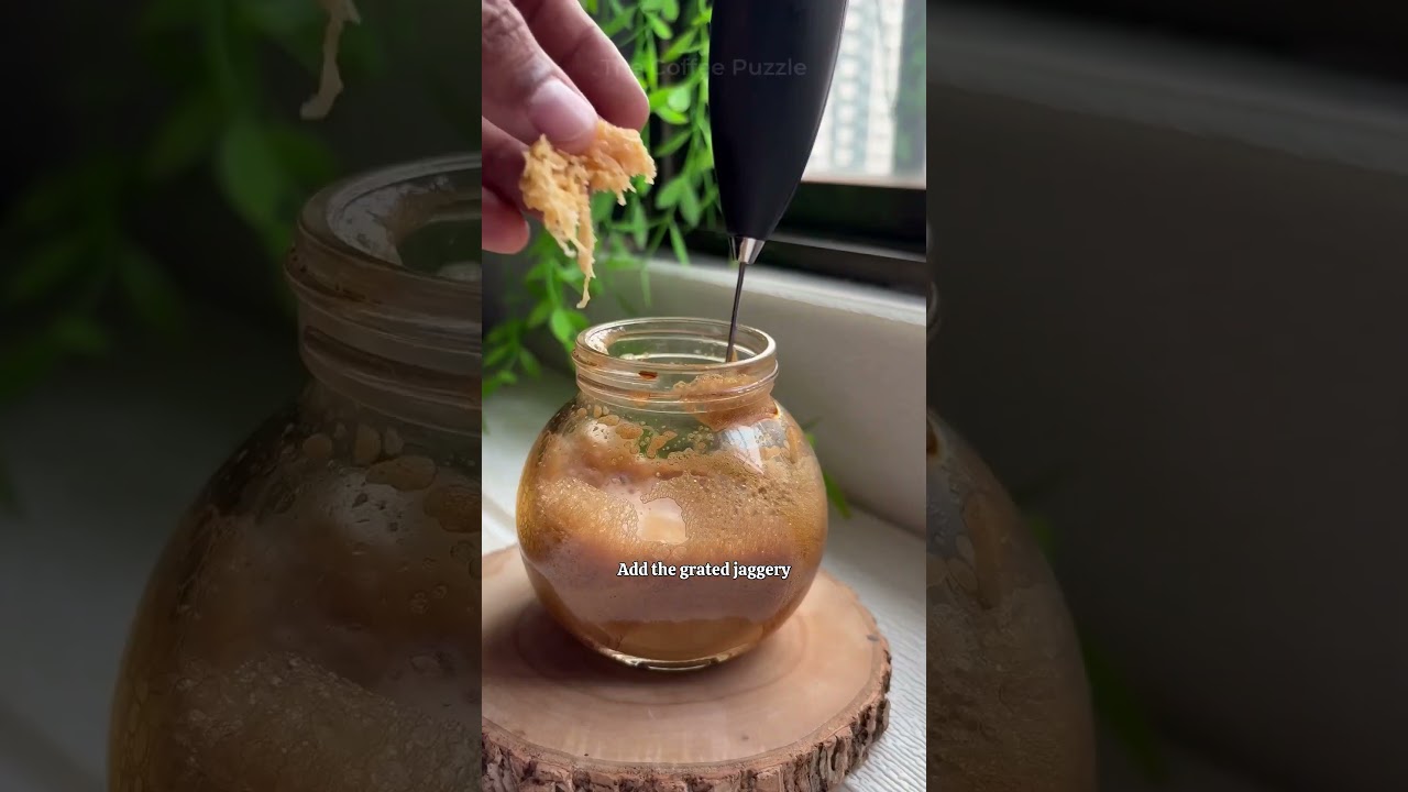 Jaggery Coffee Latte Easy Recipe | No Sugar Healthy Desi Coffee | Special Comfort Drink