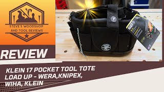 Klein 17 Pocket tool tote, loaded with Wera,Wiha,Knipex, and Klein