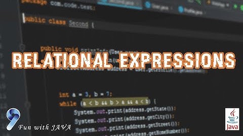 Lesson 7 - Relational Expression