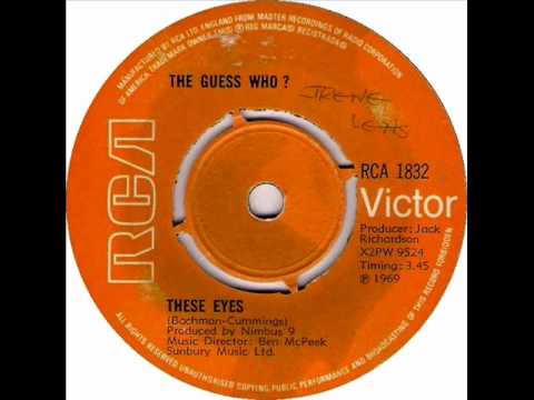 Guess Who - These Eyes, Mono 1969 RCA Victor(U.K.) 45 Record.