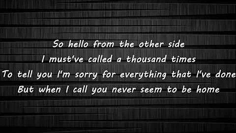 Adele-Hello (By Conor Maynard & Anth) (Lyrics)