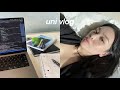 Uni vlog compsci student life coding assignment casetify unboxing library study sessions