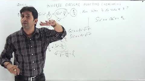 NDA | NA | Inverse Trigonometry Functions-1 Previous Year NDA paper Solutions