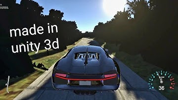 Unity Racing Game Project Gameplay - Bugatti Chiron