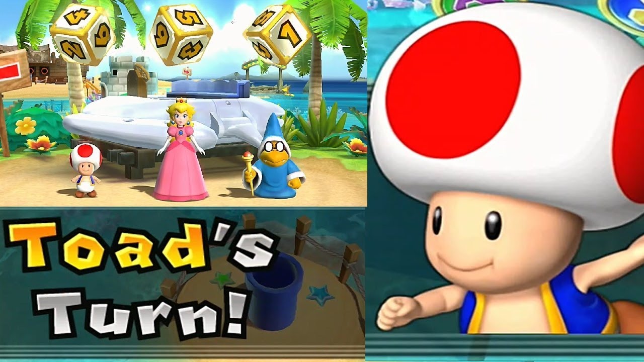 Mario Party 9◆Solo Mode #198 Toad◆Blooper Beach