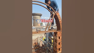 How to make gate arch,bricks arch #construction