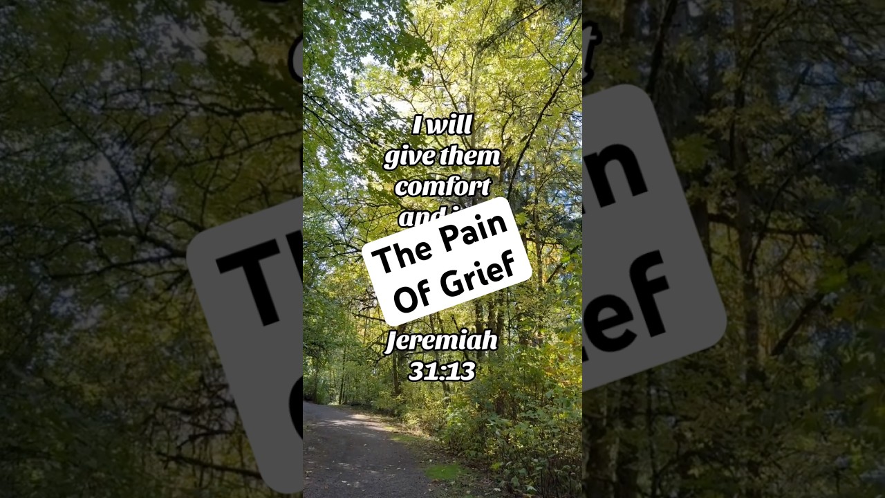 Grief can be difficult to overcome. Praying for peace & healing Jeremiah 