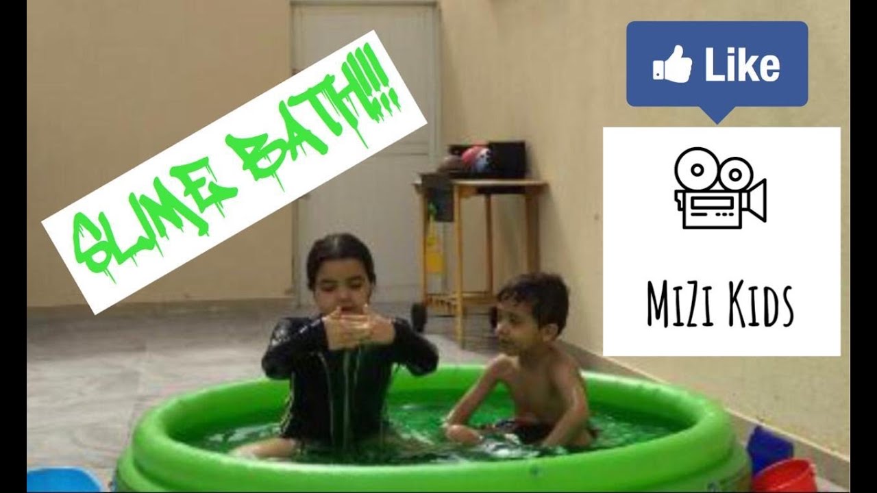 Slime Bath Challenge In 40 Degree Dubai Heat Youtube