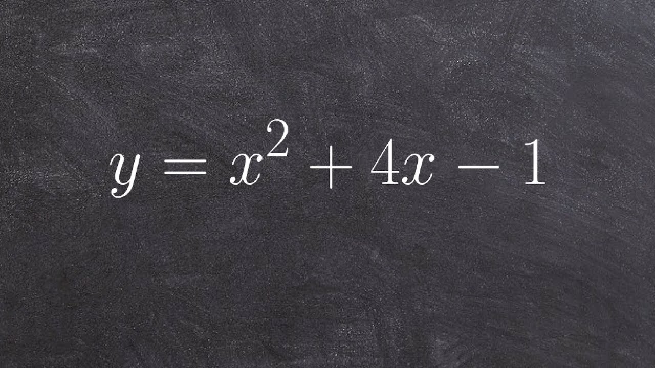 How to graph a quadratic using a table