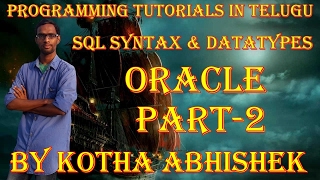SQL (ORACLE) Syntax and Datatypes in telugu