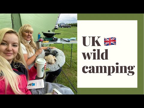 Wild camping on a rainy day in England - VLOG 1