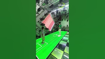 Child Plays on the LED video floor, a football game without limit! #interactive #videogames #shorts