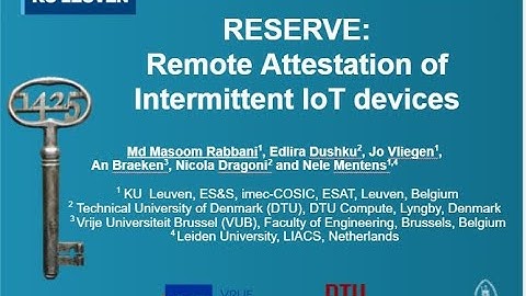 RESERVE - Remote Attestation of Intermittent IoT devices