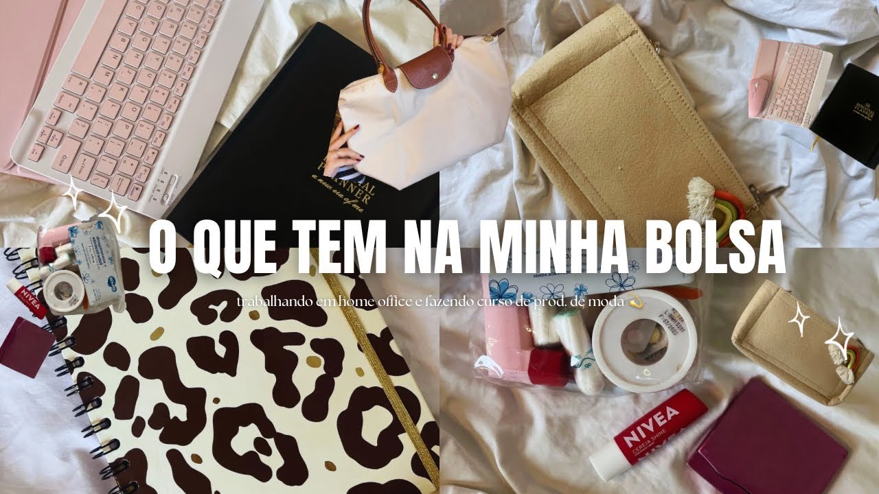 O QUE TEM NA MINHA BOLSA  👜✨ (coisas que nunca fico sem, Ipad, planner…)